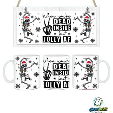 Ghostbastır Design Iskelet Noel | Yılbaşı Kupa Bardak | Tek Adet K0577
