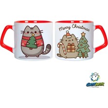 Ghostbastır Design Pusheen Noel | Yılbaşı Kupa Bardak | Tek Adet 1061
