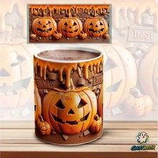 Ghostbastır Design Balkabaklı Cadılar Bayramı Kupa Bardak | Tek Adet K0513