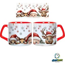Ghostbastır Design Noel Baba | Yılbaşı Kupa Bardak | Tek Adet 1045