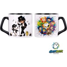Ghostbastır Design Michael Jackson Snoopy Kupa Bardak | Tek Adet 1030