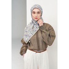 Silk Home Velora Eşarp Modern Flora Krem 90X90