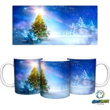 Ghostbastır Design Karlı Noel | Yılbaşı Kupa Bardak | Tek Adet K0581