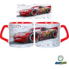 Ghostbastır Design Cars Mcqueen Kupa Bardak | Tek Adet 0974