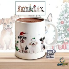 Ghostbastır Design Köpekli Noel | Yılbaşı Kupa Bardak | Tek Adet K0596