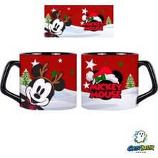 Ghostbastır Design Mickey Mouse Noel | Yılbaşı Kupa Bardak | Tek Adet 1034