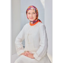 Silk Home Velora Eşarp Watercolor Flower Turuncu