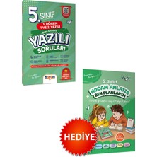 Hocam Anlatır 5. Sınıf Konu Anlatımlı Yazılı Soruları Tamamı Video Çözümlü-Hediye Planlama Kitapçığı