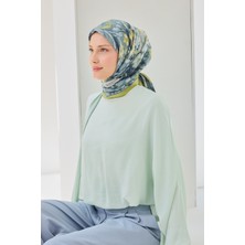 Silk Home Velora Eşarp Fleur Yağ Yeşili