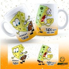 Ghostbastır Design Sünger Bob Kupa Bardak | Tek Adet K0697