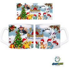 Ghostbastır Design Pokemon Noel | Yılbaşı Kupa Bardak | Tek Adet 1060