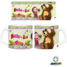 Ghostbastır Design Masha ve Koca Ayı Kupa Bardak | Tek Adet 1024