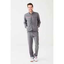 U.S. Polo Assn. 18481 Erkek Antrasit Melanj Pijama Takımı