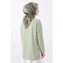 Silk Home Velora Eşarp Fırça Desen Koyu Yeşil