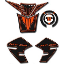 MT09 Tank Pad Seti Turuncu  Uyumlu