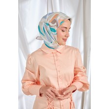 Silk Home Twill Ipek Eşarp Soyut Lila