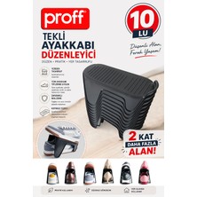 proff 10 Adet Pratik Ayakkabı Düzenleyici - Tüm Ayakkabı Tiplerine Uygun Dolap Içi Organizer