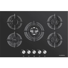 Luxell 5 Gözlü Siyah Doğalgazlı Set Üstü Ocak - KO-50OSHDF
