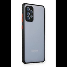 Varsoph Samsung Galaxy A72 Kılıf Miami Şeffaf Silikon - Siyah