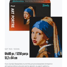HAMMEN Pixel Art Portre 10006 Inci Küpeli Kız Yapım Seti