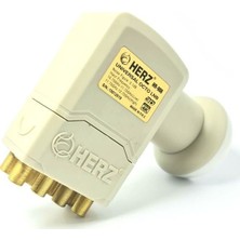 Herz HR-908 Octo Sekizli LNB 0.1dB Full HD 4K Yüksek Performans ve Kolay Kurulum Özellikli