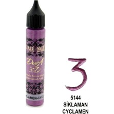 Cadence 3D Boyutlu Boncuk Boya Siklamen 25 ml Hızla Kuruyan ve Sedef Görünümlü Su Bazlı Boya