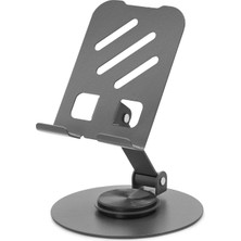 Skygo Ayarlanabilir Telefon ve Tablet Standı 360° Döner Metal 4.7-13 Inç Siyah HDX8023