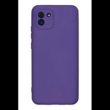 Varsoph Samsung Galaxy A03 Kılıf Nano Içi Kadife Silikon - Mor