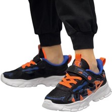 Fiero Mien Erkek Çocuk Okul Siyah-Oranj Günlük Spor Sneaker Ayakkabı