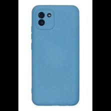 Varsoph Samsung Galaxy A03 Kılıf Nano Içi Kadife Silikon - Mavi