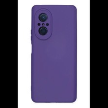 Varsoph Huawei Nova 9 Se Kılıf Nano Içi Kadife Silikon - Mor