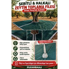 Nzl File Ambalaj Zeytin - Dut - Ceviz Toplama Filesi - Ağaç Giydirmeli - Şeritli Halkalı