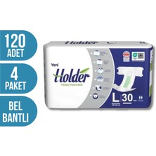 Holder Belbantlı Hasta Bezi Large Beden 120 Adet