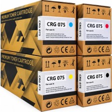 Belirtilmemiş Canon Uyumlu CRG-075 Renkli Çipli Muadil Laser Toner 4 Lü Paket Canon I-Sensys LBP646/LBP647/MF664/MF667