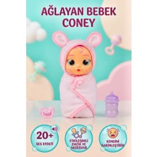 Farbu Oyuncak Gıoc-Hı Prezıosı Cry Babies Lisanslı 20+ Ses Efektli Ağlayan ve Emzikli Yeni Doğan Bebek Seti