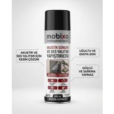 Mobixo 500 ml Akustik Sünger ve Ses Yalıtım Sprey Yapıştırıcısı | Yumurta Sünger, Bondex & Basstrap Yapıştırıcı