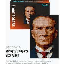 HAMMEN Pixel Art Portre 10008 Atatürk Yapım Seti