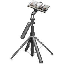 Skygo Quadrupod Telefon Standı ve Selfie Çubuğu Bluetooth Kumandalı 180 cm Siyah ND1034
