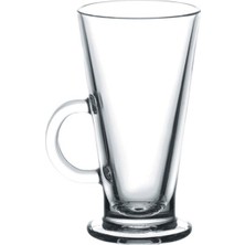 Paşabahçe Colombıan 2 Parçalı Kulplu Latte Bardağı Şeffaf Cam Desensiz 263 cc Hacim P55861-1004191