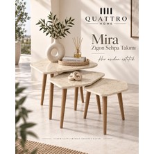 Quattro Home 3'lü Zigon Sehpa Seti