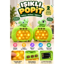 Işıklı Popit Oyuncak – Müzikli Hafıza ve Refleks Oyunu, Renkli Işıklı Silikon Pop It Eğlence Oyuncağı