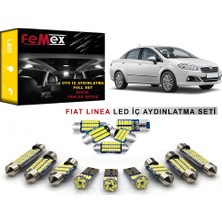 Femex Fiat Linea LED İç Aydınlatma Ampul Seti Parlak Beyaz 5 Adet Uyumlu Ampullerle Güçlü Işık