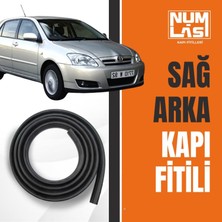Toyota Corolla Hatchback (2000-2006) Sağ Arka Kapı Fitili-A KALITE-NUMLAS-NM5833