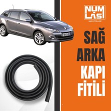 Renault Megane 3 Station Wagon Sağ Arka Kapı Fitili-A KALITE-NUMLAS-NM7102