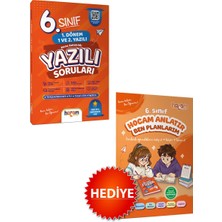 Hocam Anlatır 6. Sınıf Konu Anlatımlı Yazılı Soruları Tamamı Video Çözümlü-Hediye Planlama Kitapçığı