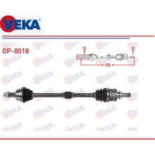 Komple Aks Sağ Opel Corsa D 1,3 Cdti 1,4 2006-2014 920MM. 13150503 Veka OP-8018