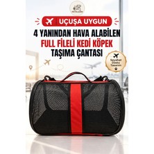 Petolojim Hava Alabilen Kedi Köpek Taşıma Çantası - Uçak Için Uygun