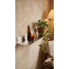 Yuka Design Duvara Monte Paslanmaz Çelik Raf-1 Adet