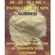 Sağlam Tarım 20.20.20+Me+Enzim Üresiz Npk Gübre, Dengeli Besleme, Suda Tamamen Çözünür