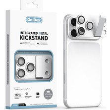 Gpack Apple iPhone 18 Pro Max  Cl-23 Anti Reflective Standlı Kamera Lens Koruyucu Gümüş